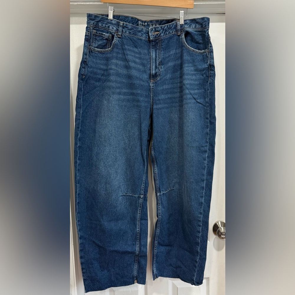 Primark Women's Dark Blue Boyfriend Jeans